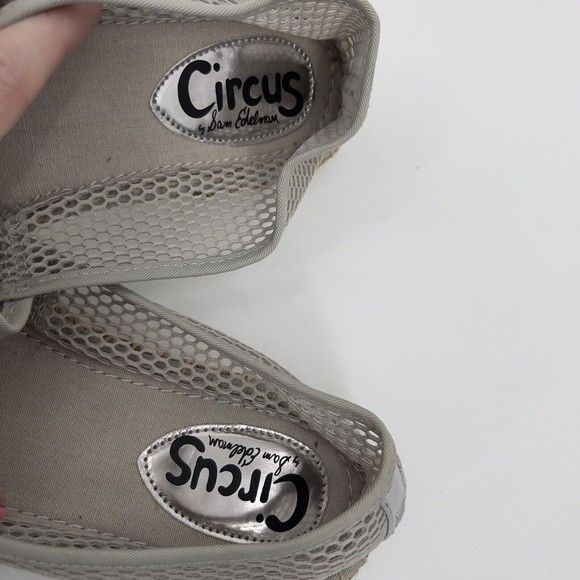 Sam Edelman Circus Womens Jute Mesh Silver Lena Espadrille Flats US 9.5M - Picture 7 of 10
